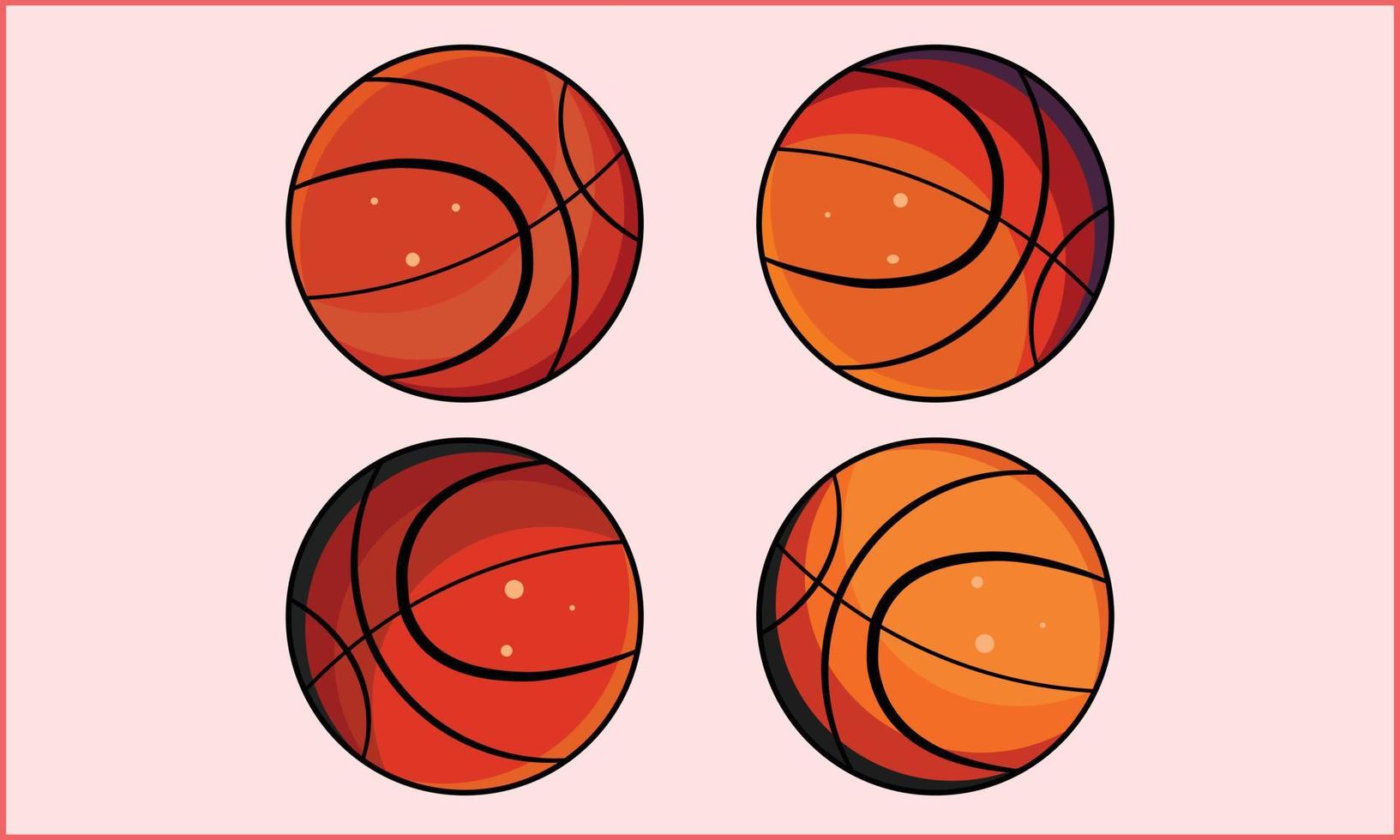 Ilustración de vector de diseño de baloncesto