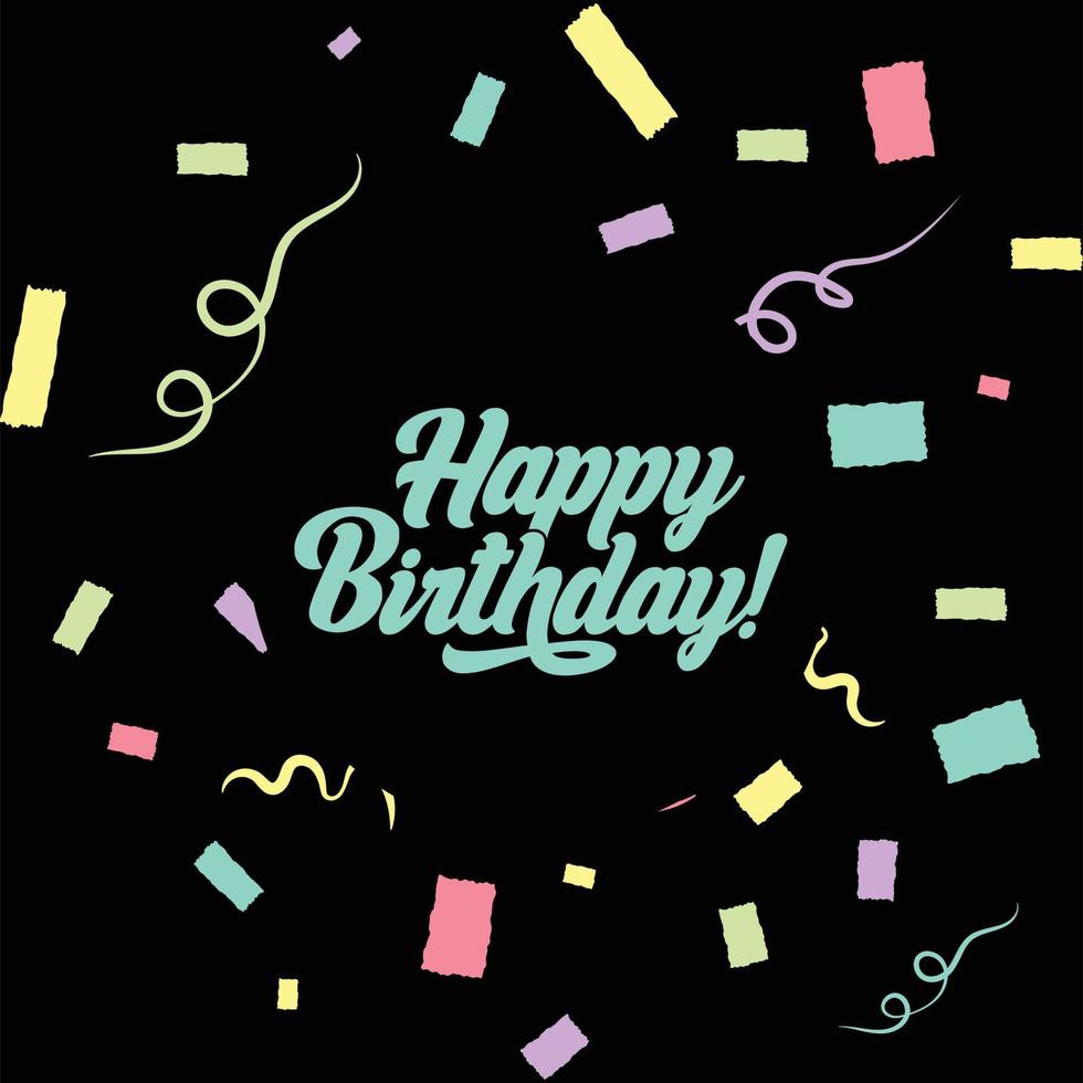 Happy birthday illustartion vector
