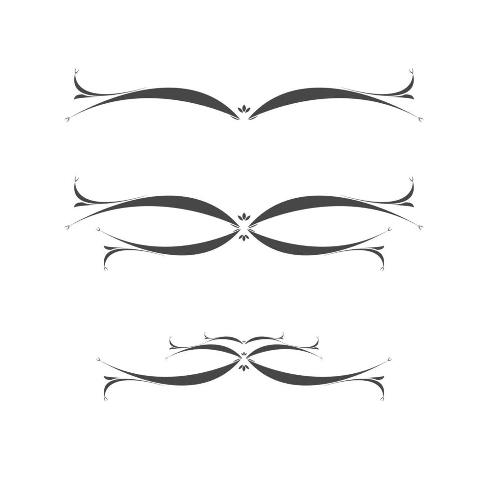 Set collection ribbon ornament vector