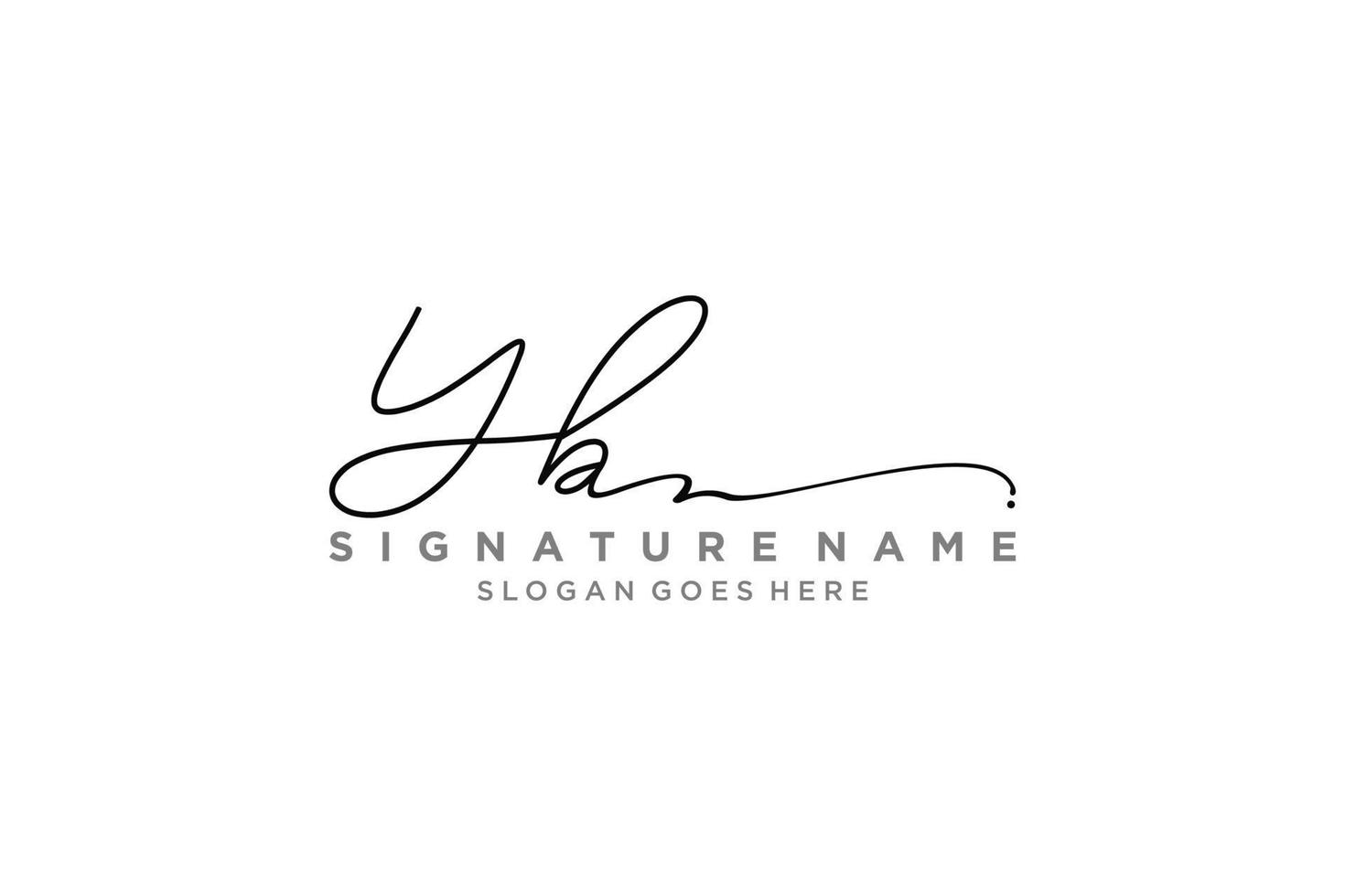 Initial YB Letter Signature Logo Template elegant design logo Sign Symbol template vector icon