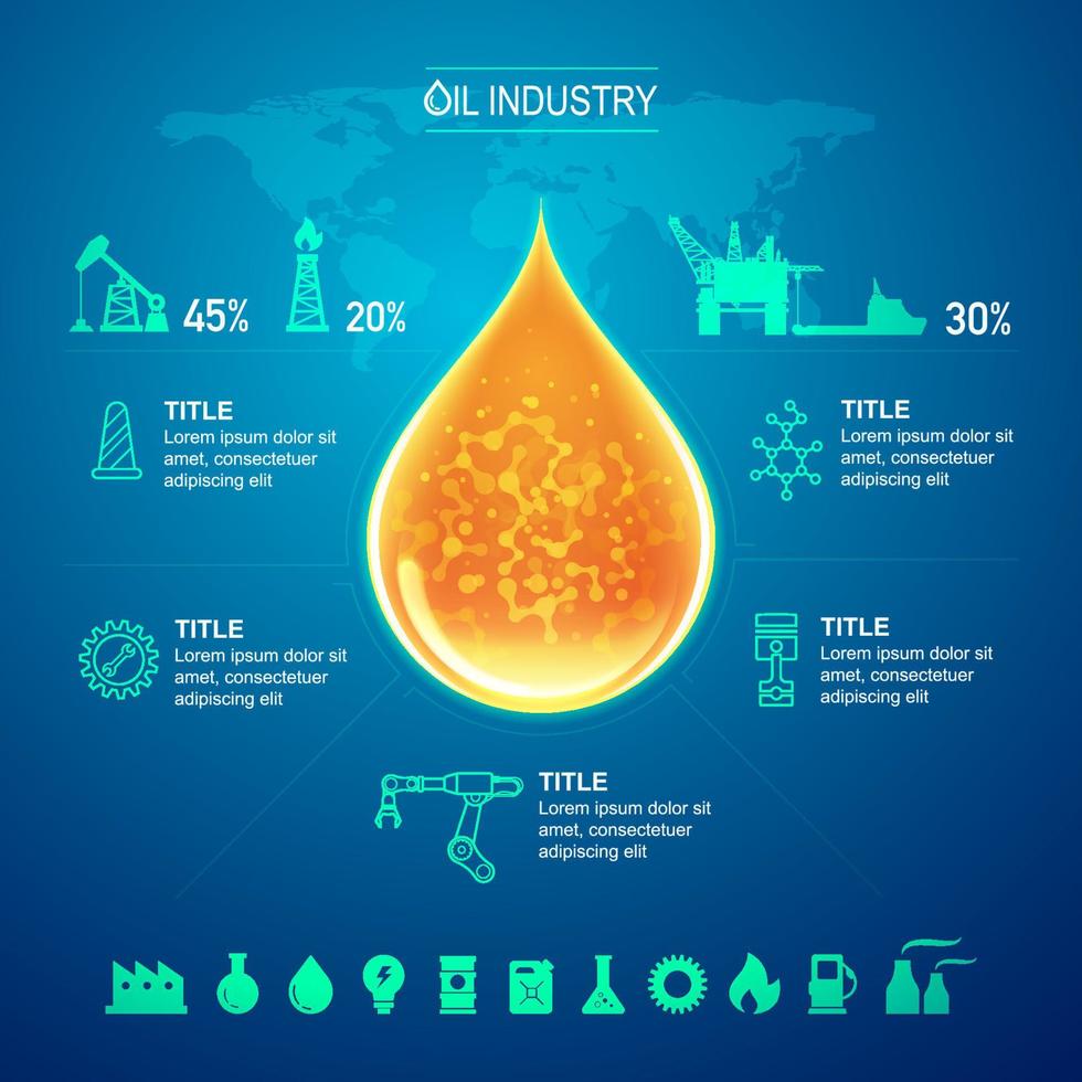 gas station infographics vector