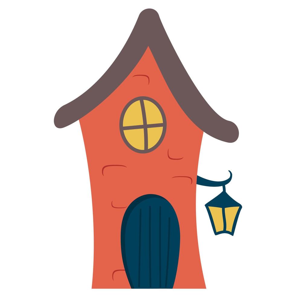 little cartoon fairy house vector