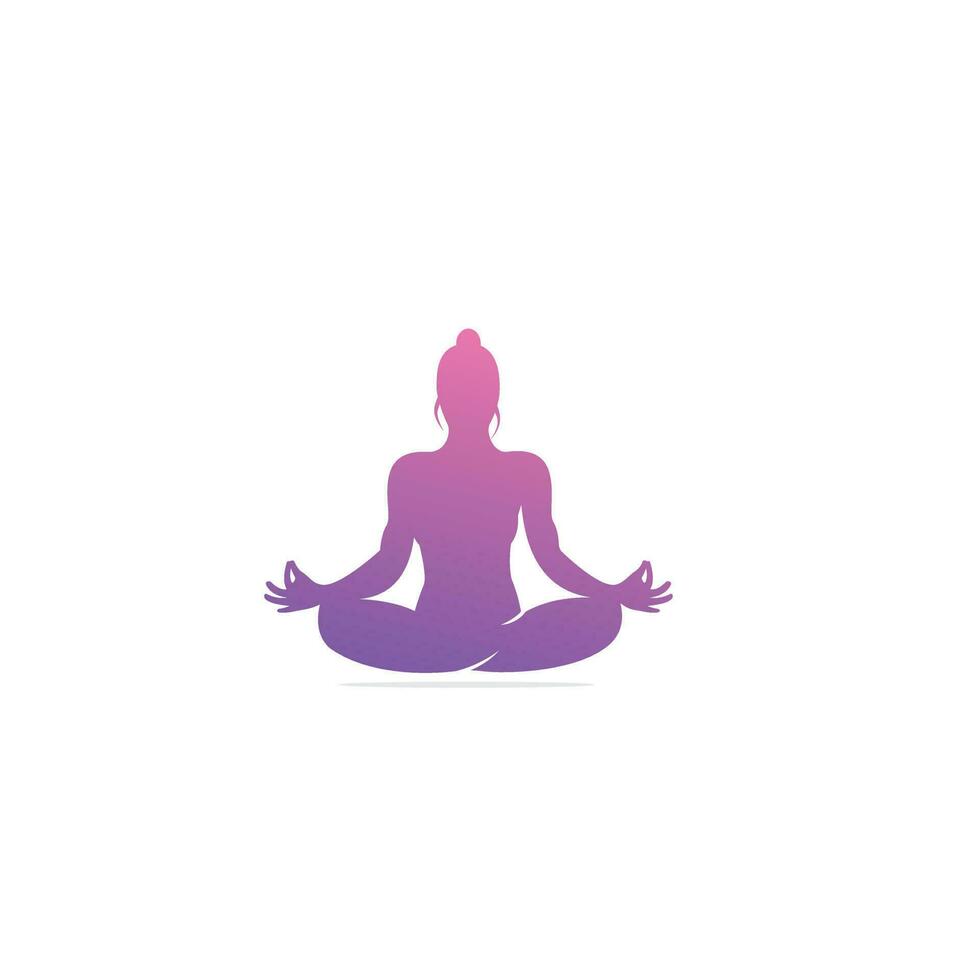 Yoga logo design template. Natural products logo. Cosmetics icon. Spa logo. Beauty salon logo. Template for yoga center, spa center or yoga studio. vector