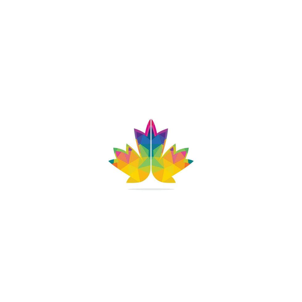 Maple leaf logo design. Canada symbol logo. vector