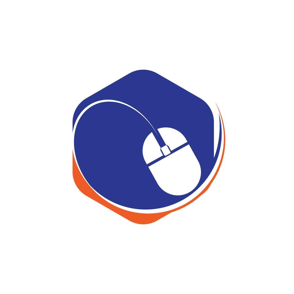 Computer mouse logo design. Fast Cursor logo designs concept. vector