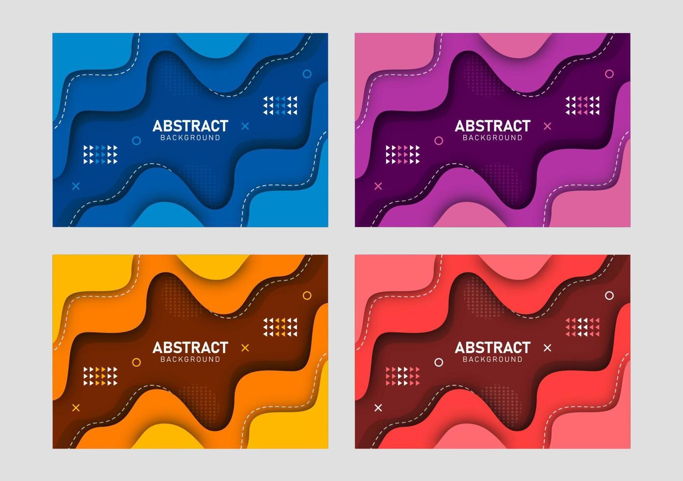 Colorful liquid and geometric background with fluid gradient shapes vector