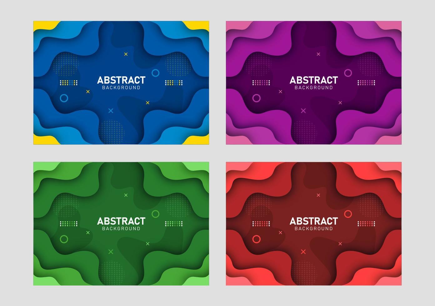 Colorful liquid and geometric background with fluid gradient shapes vector