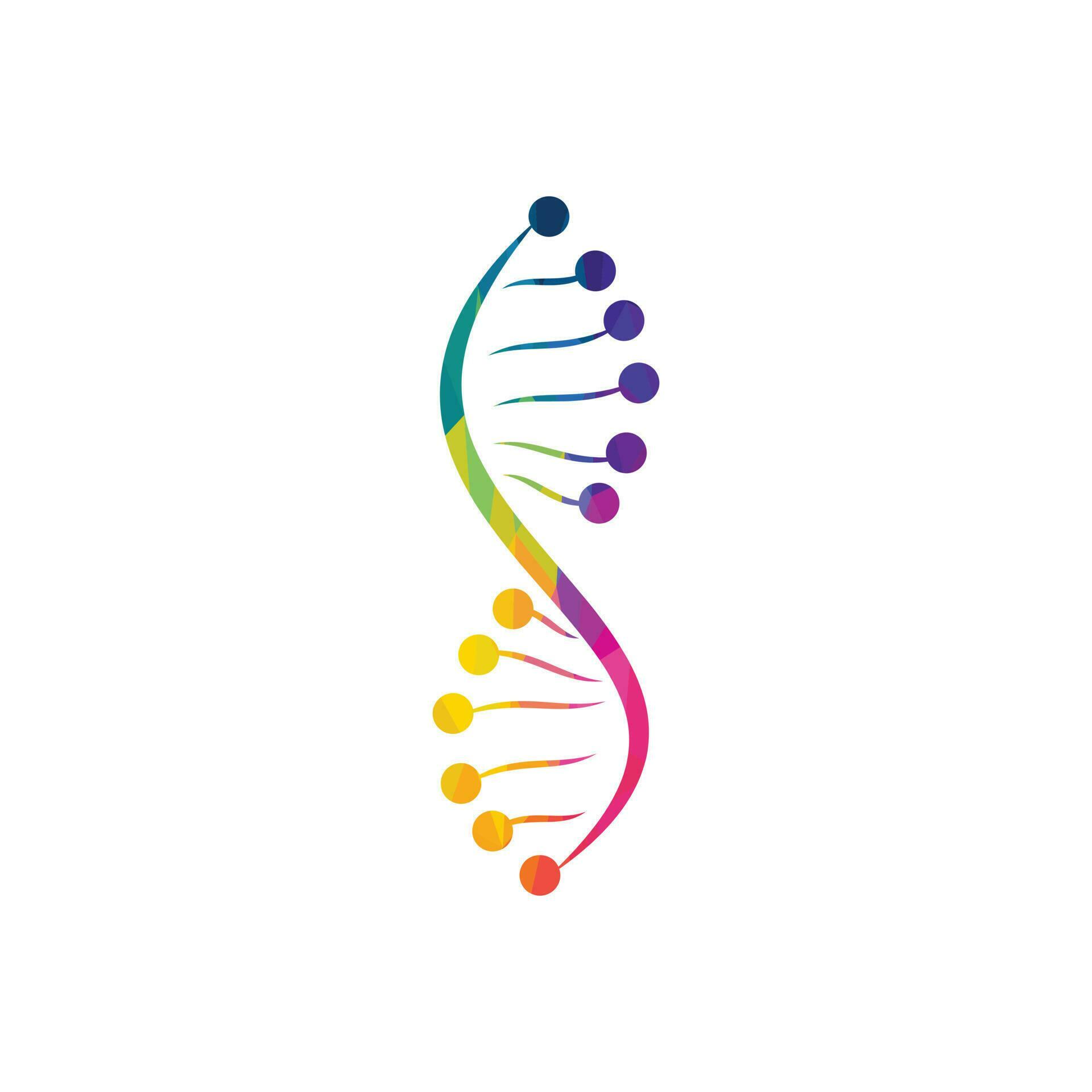 Science genetics vector logo design. Genetic analysis, research biotech ...