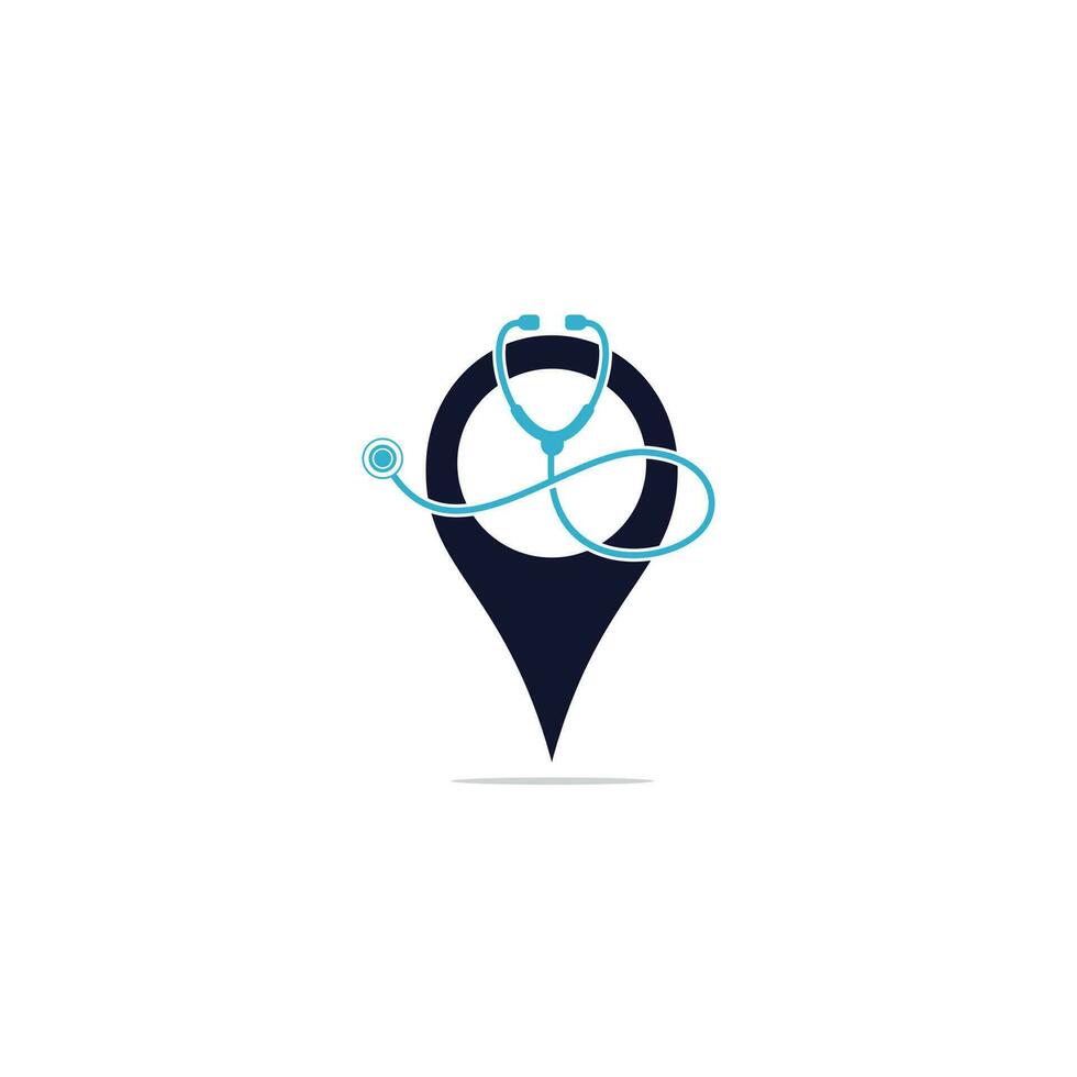 Doctor Point logo vector design. Health Care logo designs template.