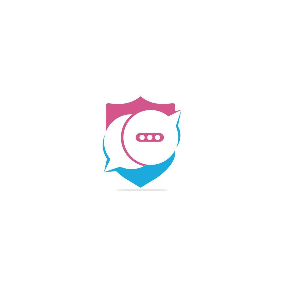 Chat and Talk vector logo design. Speech Bubble Icon Vector Logo Template Illustration Design.