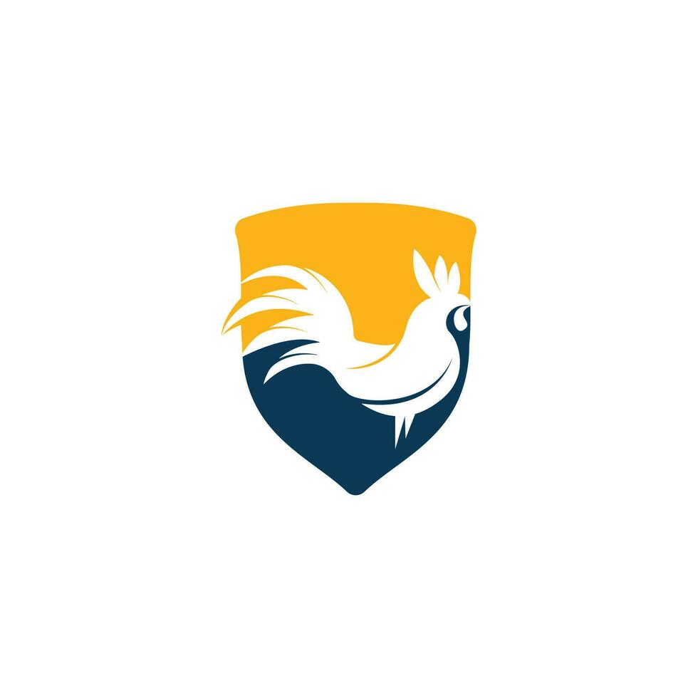 diseño de logotipo de vector de gallo.