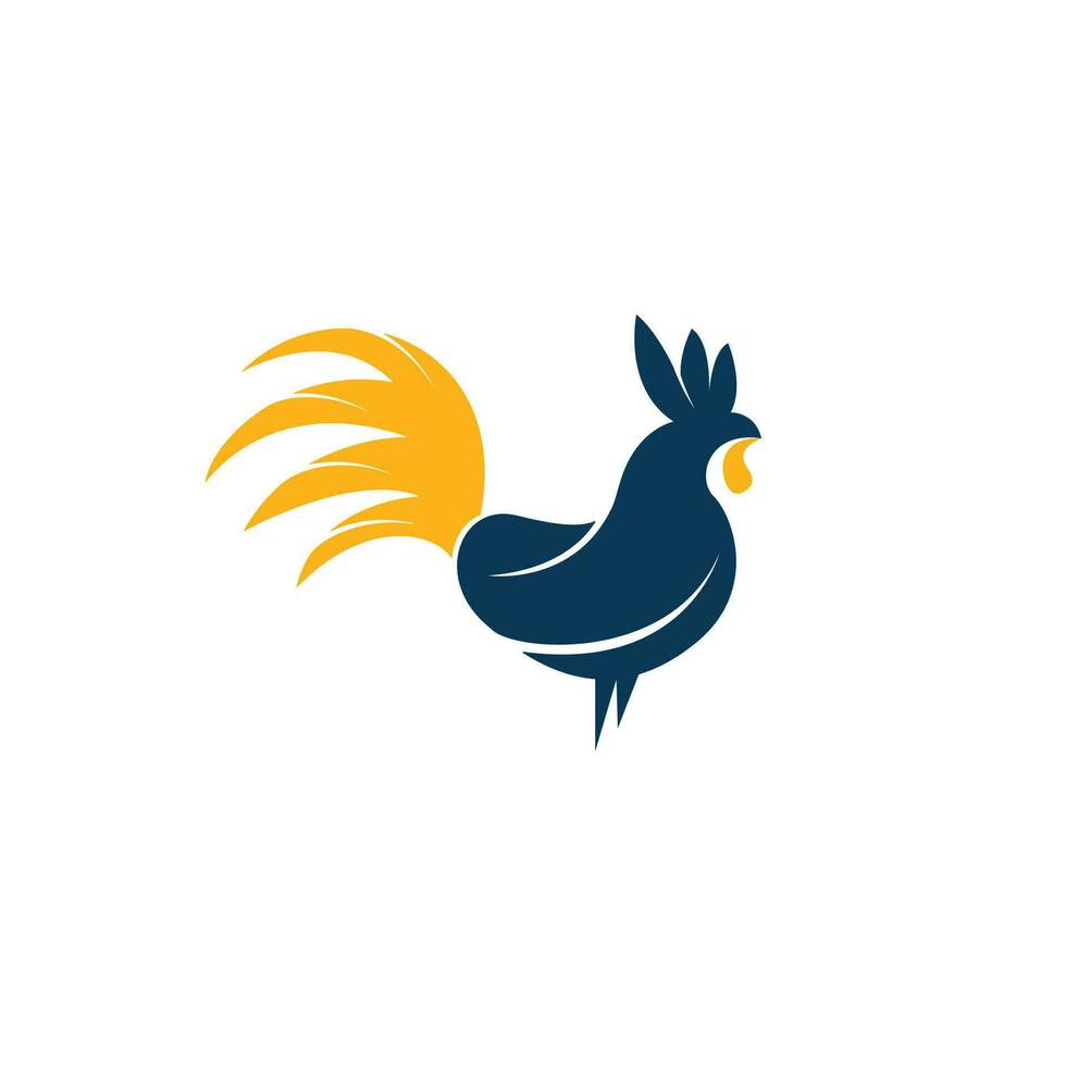 diseño de logotipo de vector de gallo.