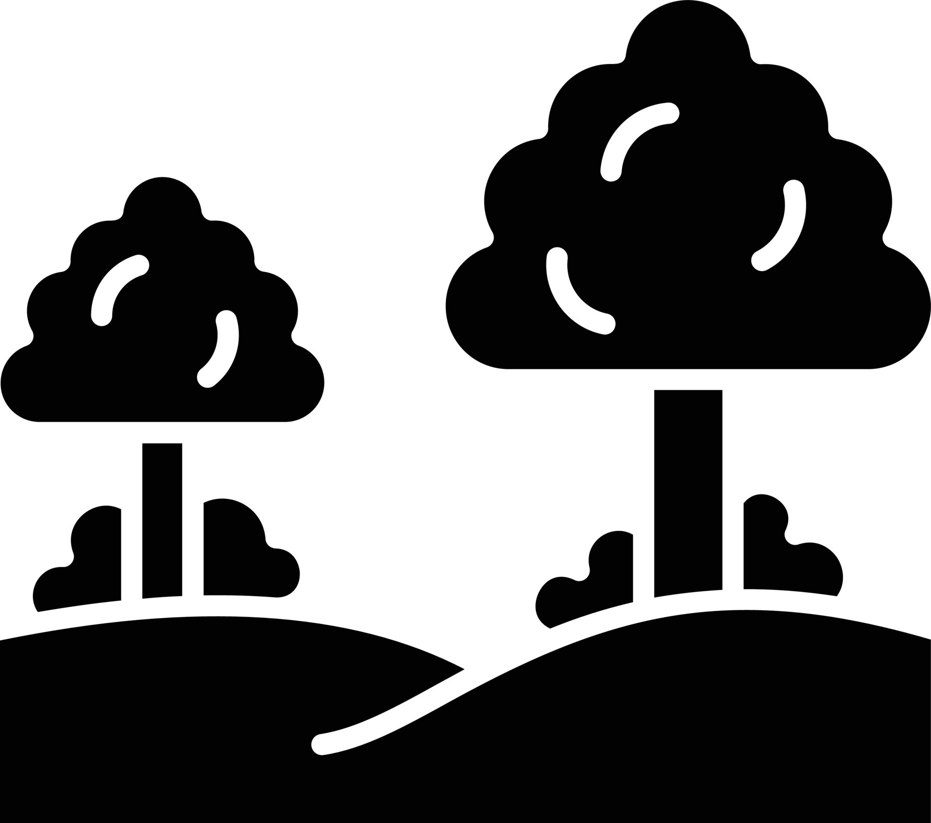 Forest Glyph Icon 13157371 Vector Art at Vecteezy