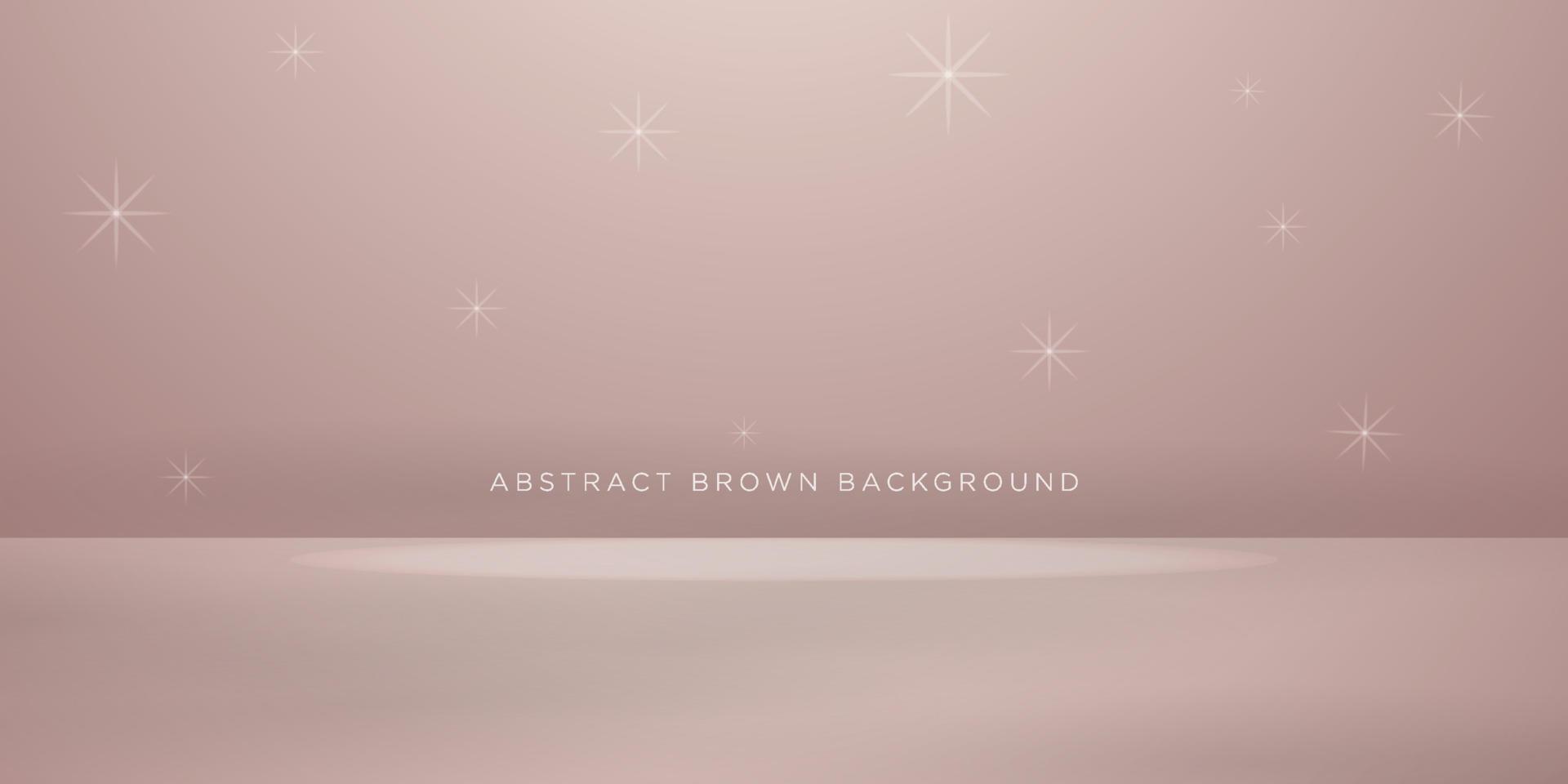 Empty brown color studio table room and light backgound. shadow overlay .product display with copy space for display of content design.Banner for advertise product on website.Eps10 vector