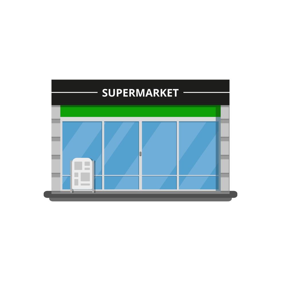 Modern supermarket store. vector