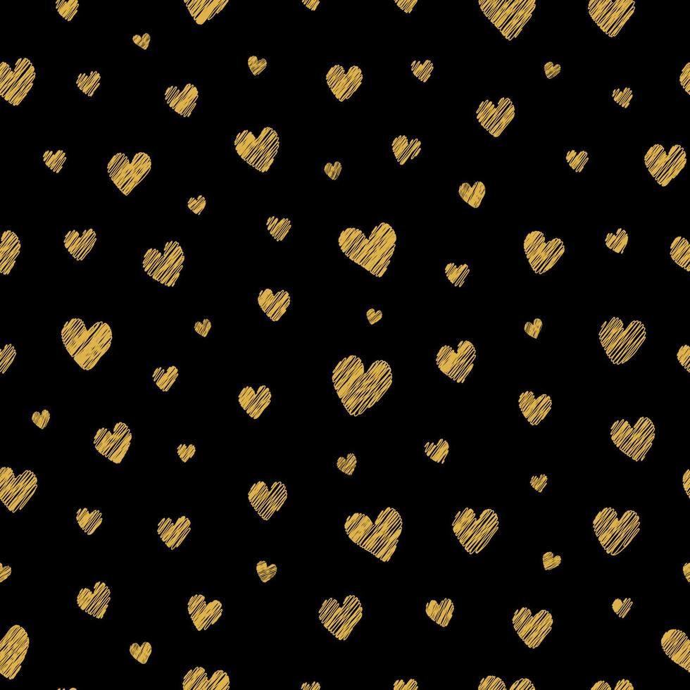 Seamless pattern with hearts. vector