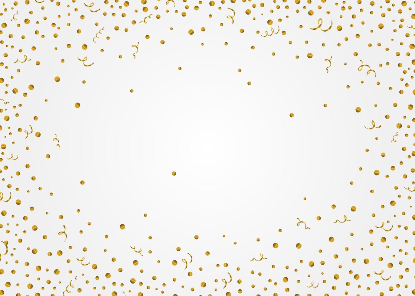 Background with glitter dots, streamers. vector