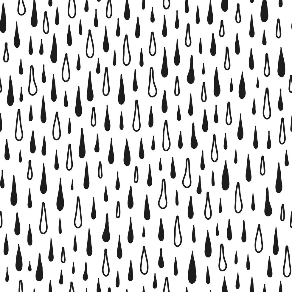 Seamless pattern with rain drops. vector