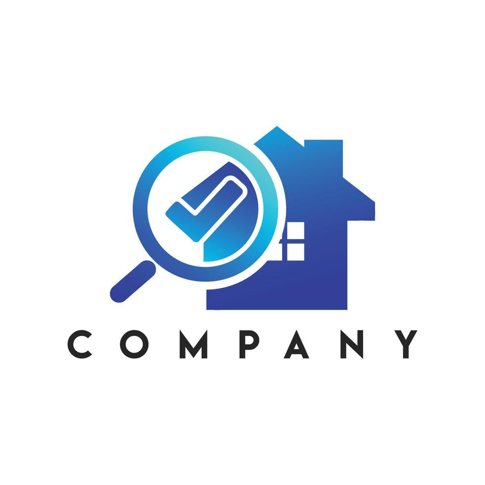 Home Check Logo, Real estate and realty logo, Check Home Logo vector