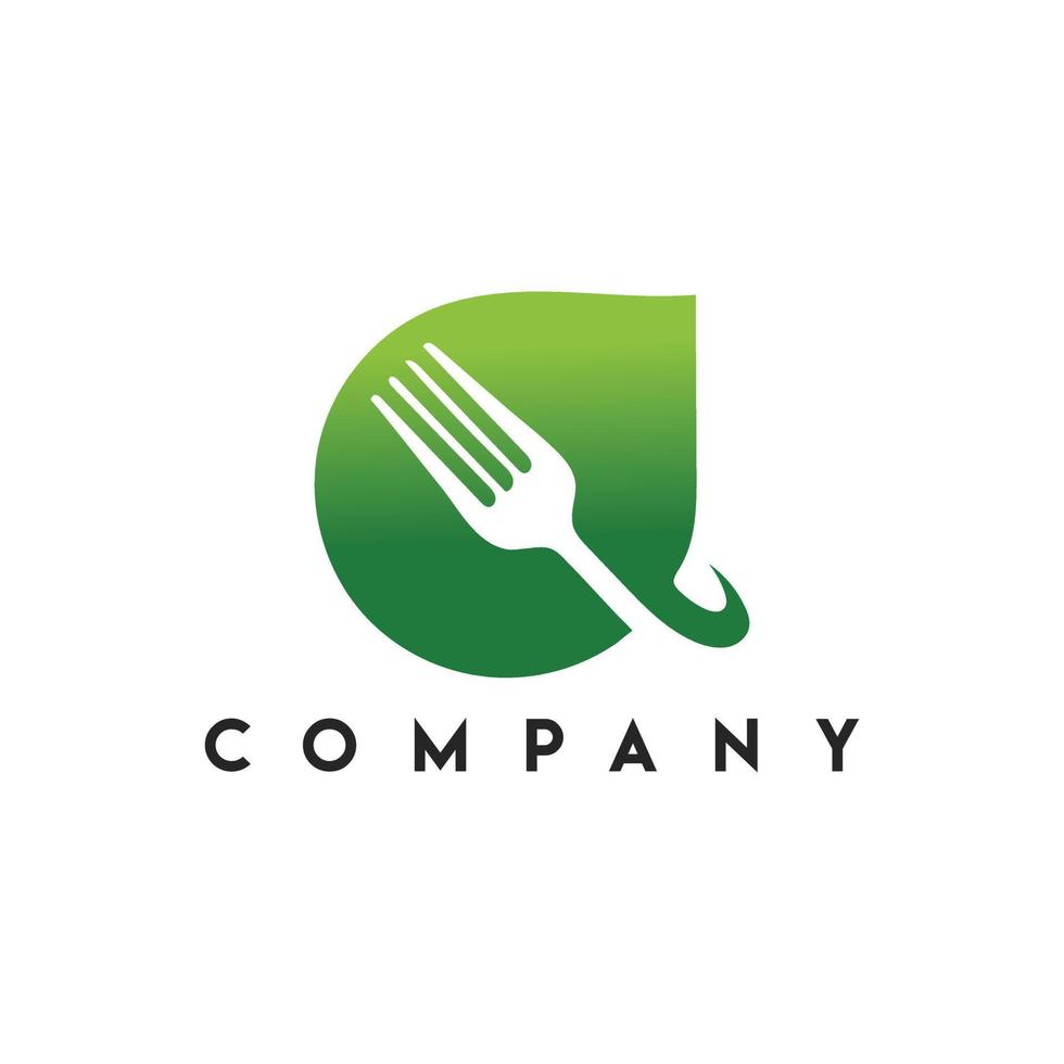Fresh Food Logo, natural food logo, fresh restaurant logo, Organic food logo template vector