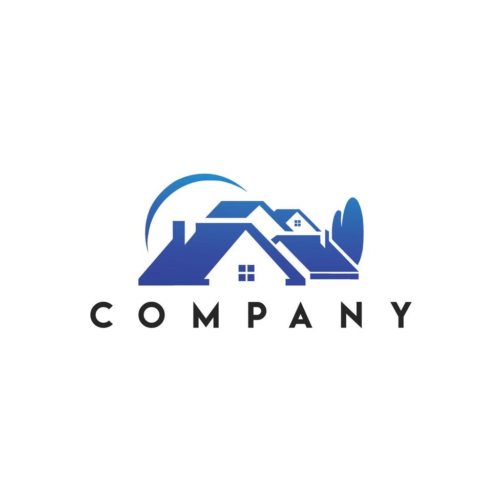Home Sun Logo, Leaf home logo vector
