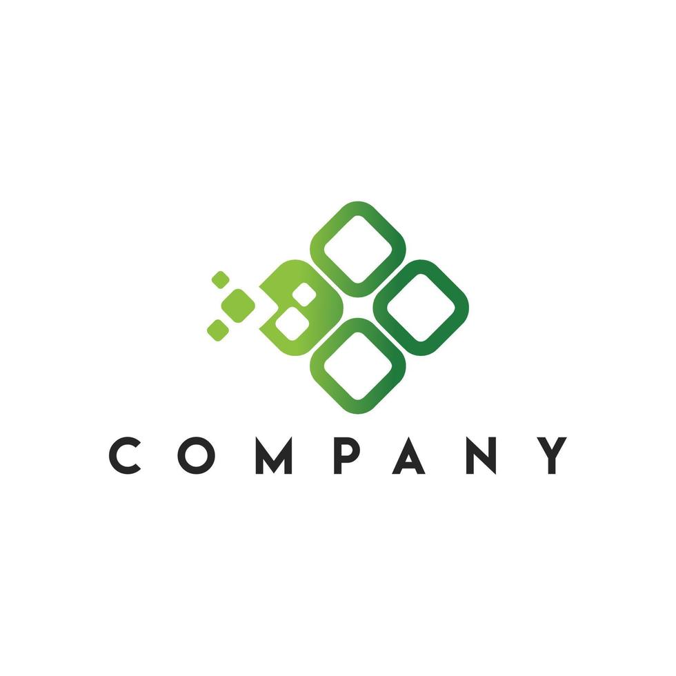 Clover Tech Logo, Technology Log vector