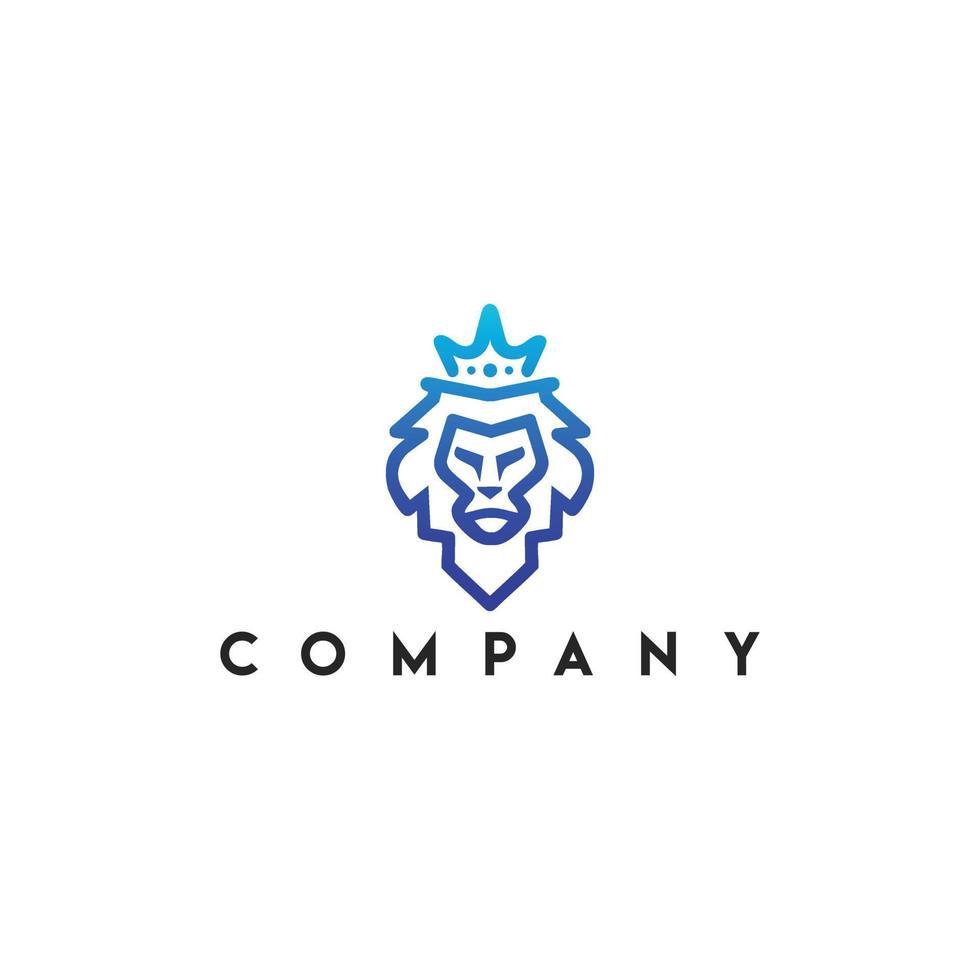 Dominance Logo, Lion head logo vector