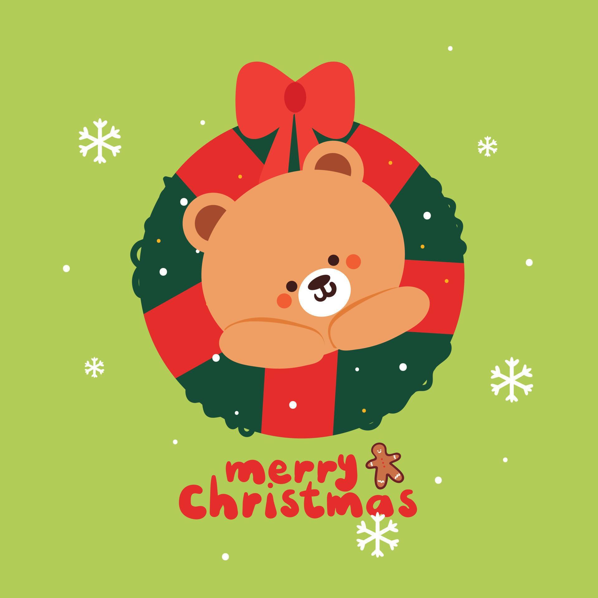 cute cartoon christmas card 13158200 Vector Art at Vecteezy