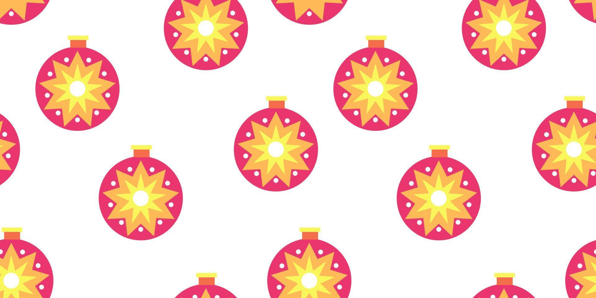 Vector seamless pattern with Christmas toys