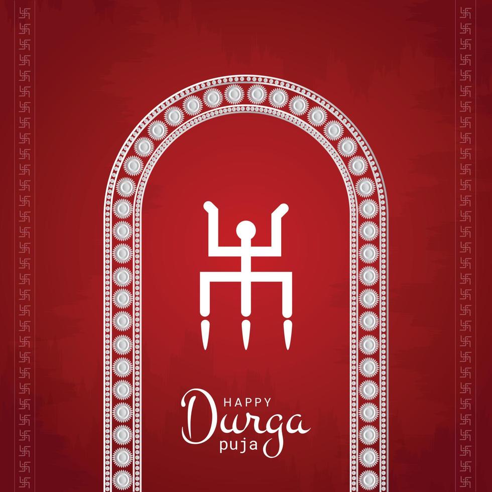 Suvo Bijoya in Durga Puja Festival vector