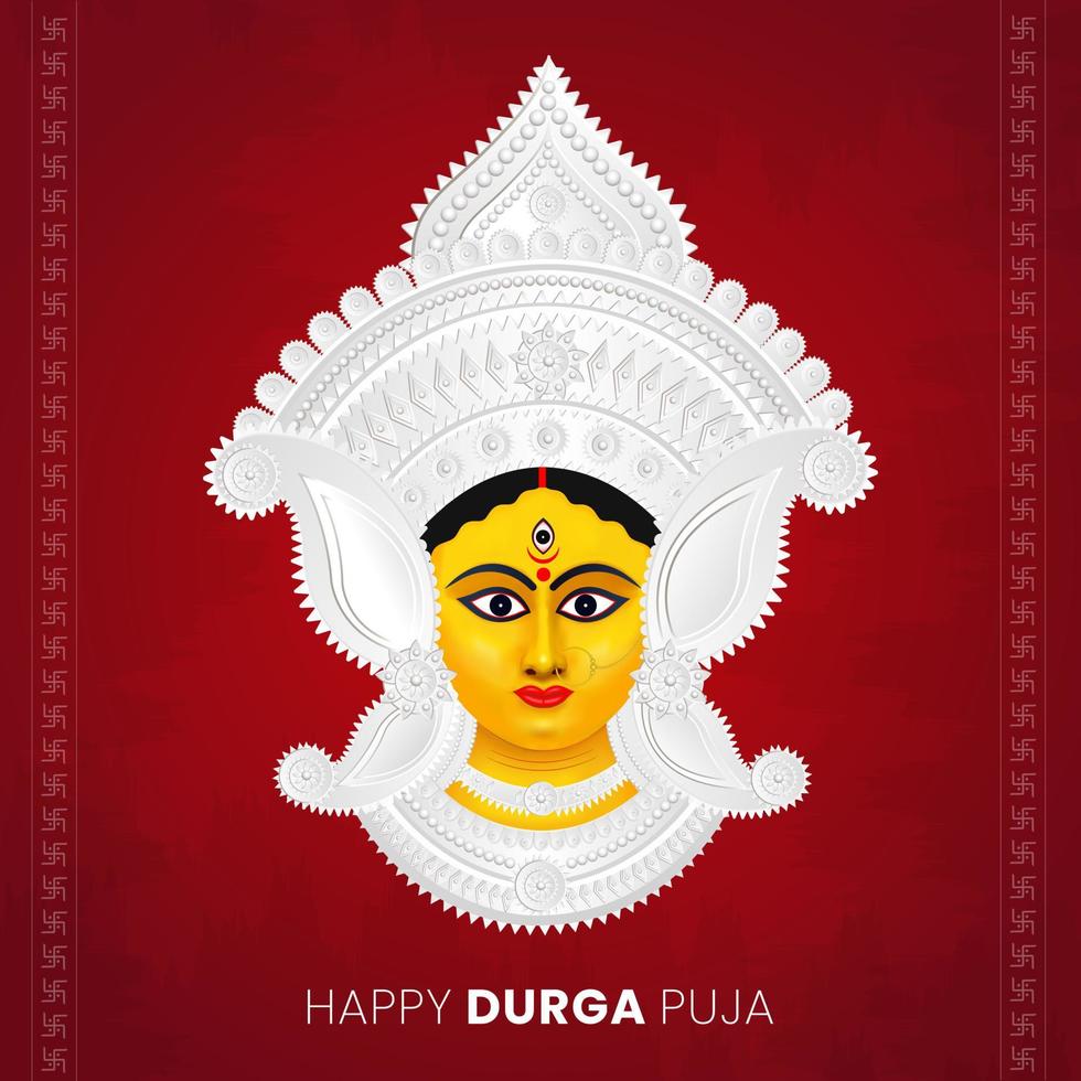 suvo bijoya en el festival durga puja vector