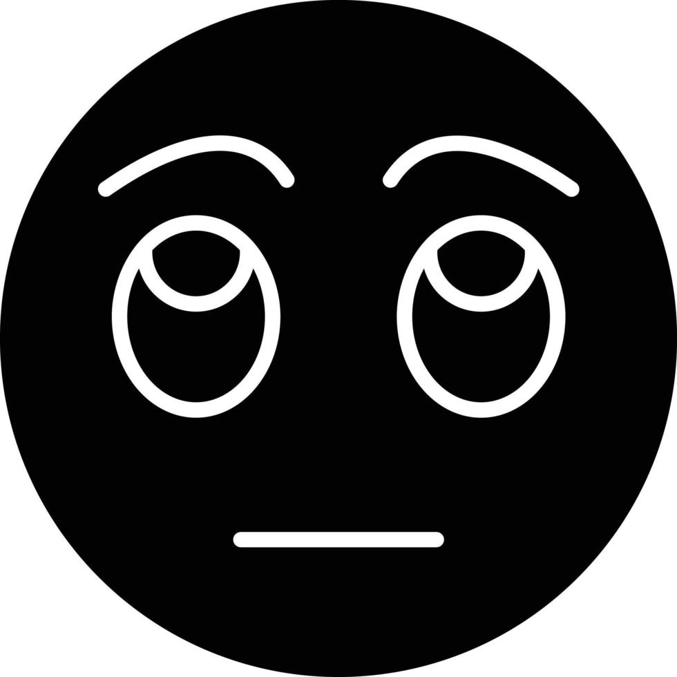 Rolling Eyes Glyph Icon 13159049 Vector Art at Vecteezy