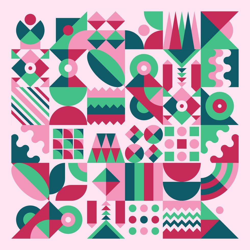 Burst Slime Geometric Abstract Background Design With Fruity Candy Color Palette. Suitable for Background, wallpaper, wall decoration, backdrop, ornament, cover, web design, template, book cover, etc. vector