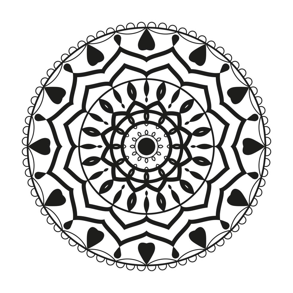 diseño decorativo mandala vector