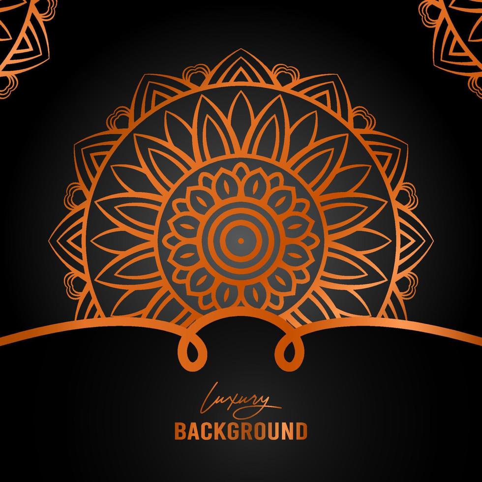 Luxury Arabesque Mandala Background with golden elements. Arabic Islamic east style, Ramadan Style Decorative mandala. Mandala for print, vector