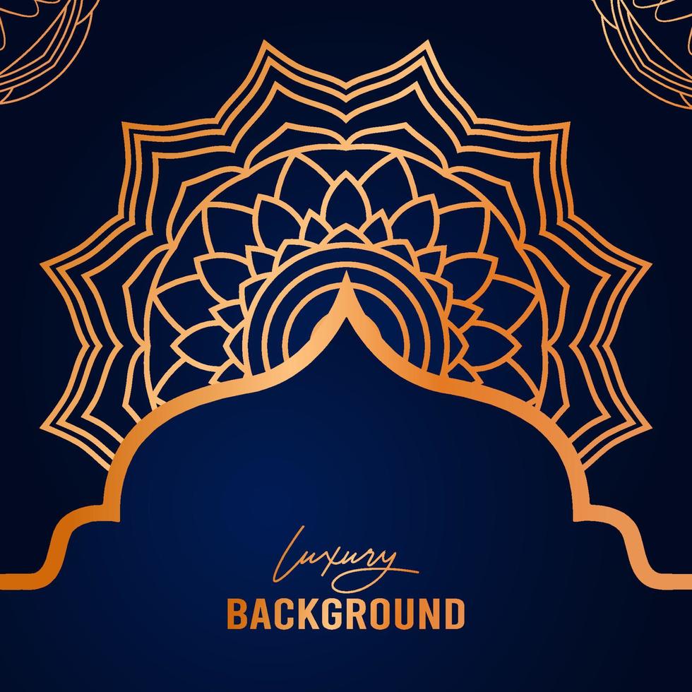 Luxury Arabesque Mandala Background with golden elements. Arabic Islamic east style, Ramadan Style Decorative mandala. Mandala for print, vector