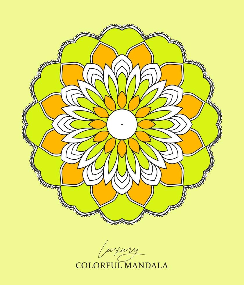 Colorful mandala Decorative Ornaments Vector