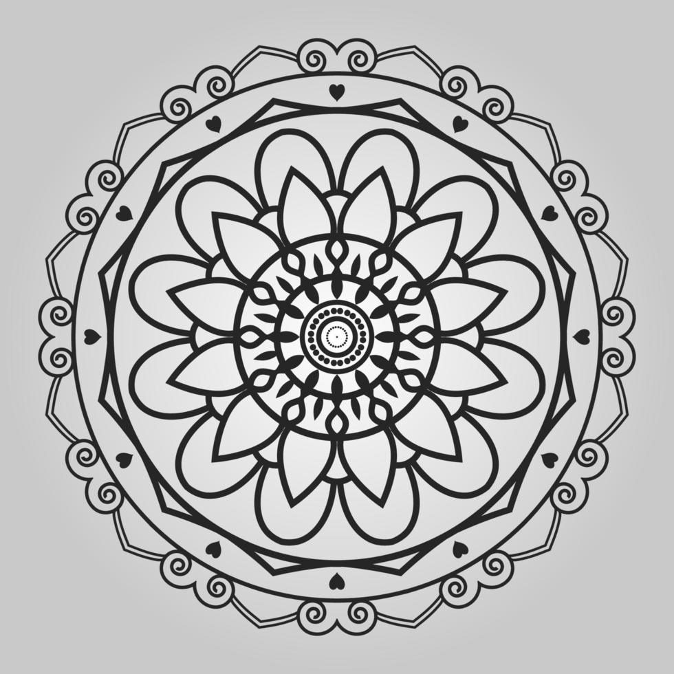 Decorative mandala designs for coloring book vector