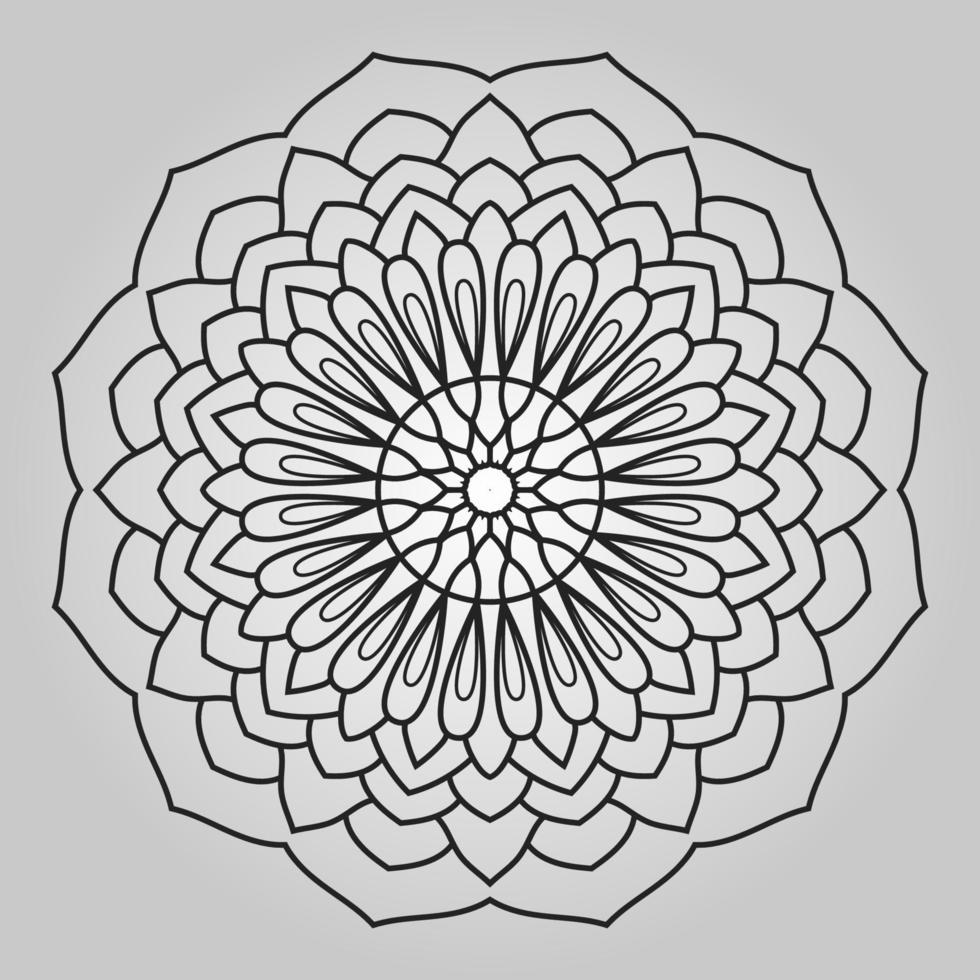 diseños de mandala decorativos para colorear libro vector