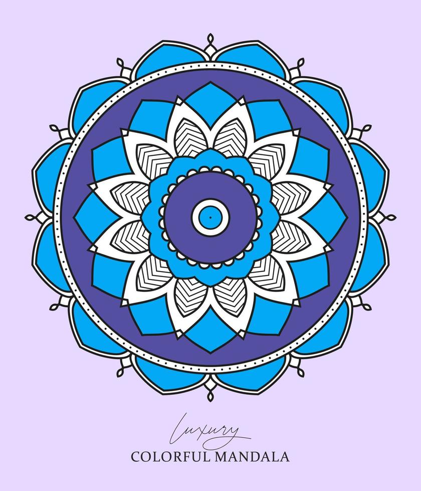 Colorful mandala Decorative Ornaments Vector