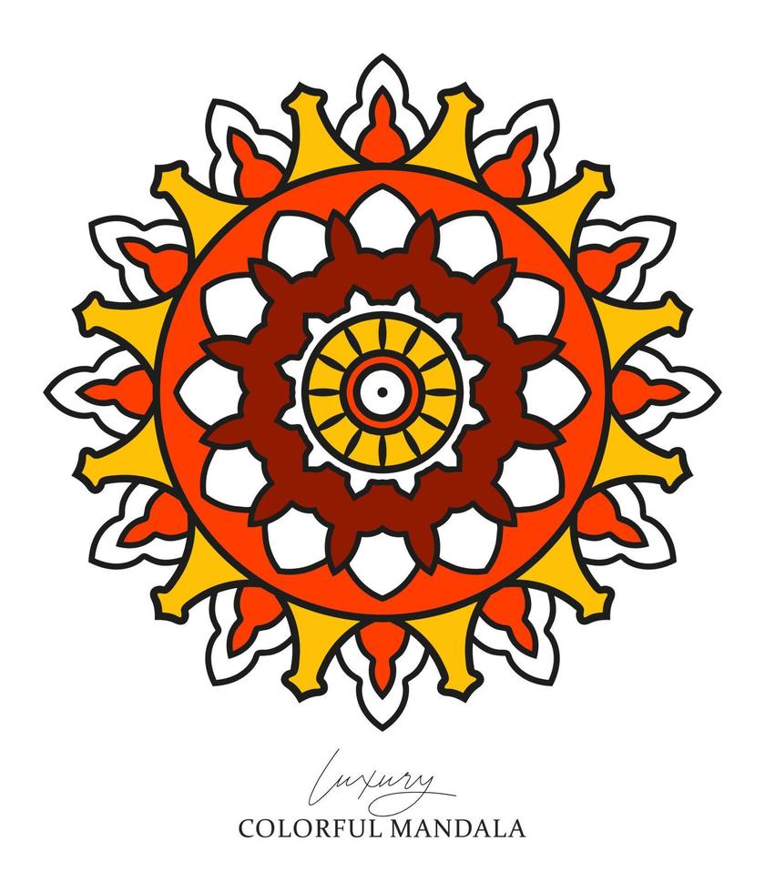 Colorful mandala Decorative Ornaments Vector