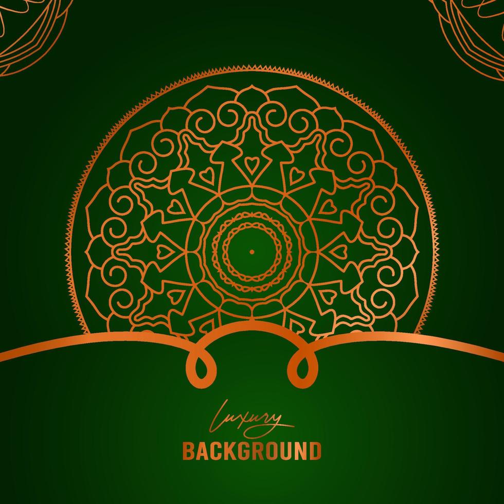 Luxury Arabesque Mandala Background with golden elements. Arabic Islamic east style, Ramadan Style Decorative mandala. Mandala for print, vector