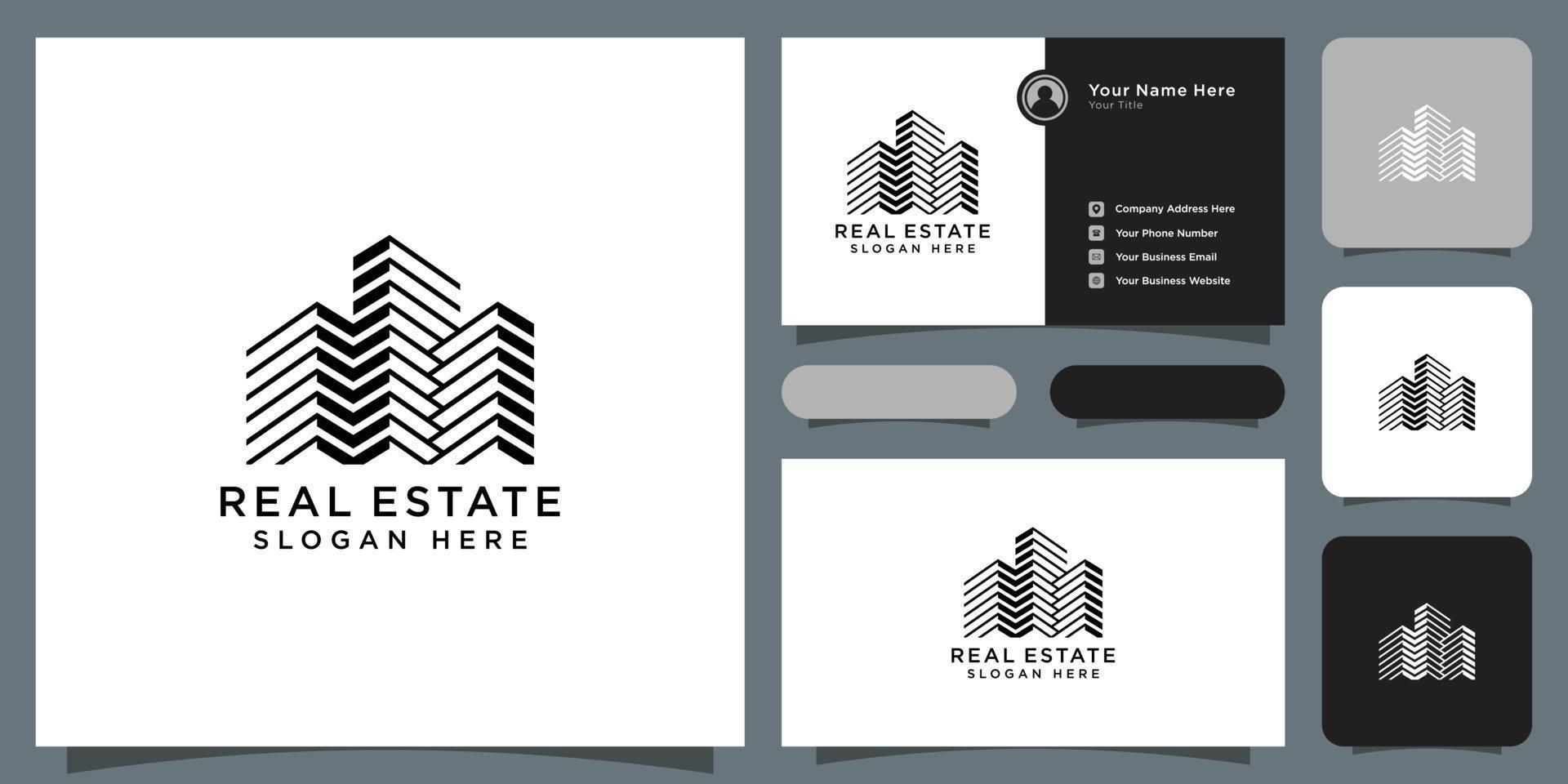 Building real estate logo design vector