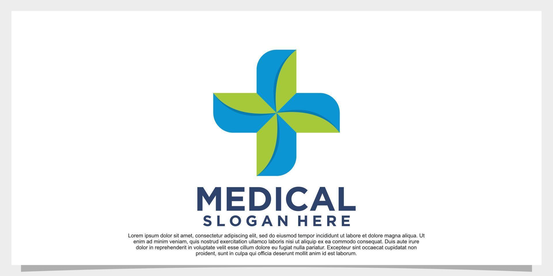 vector de diseño de logotipo médico con concepto creativo