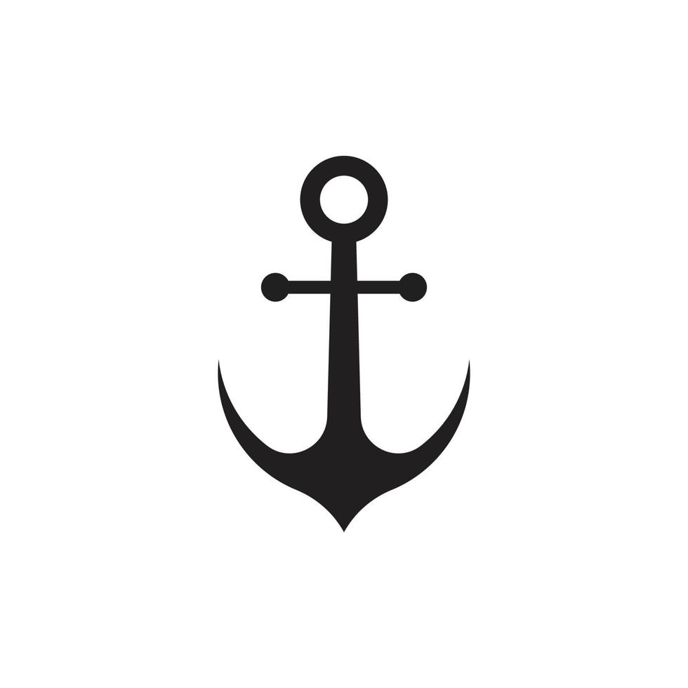 Anchor icon Logo vector