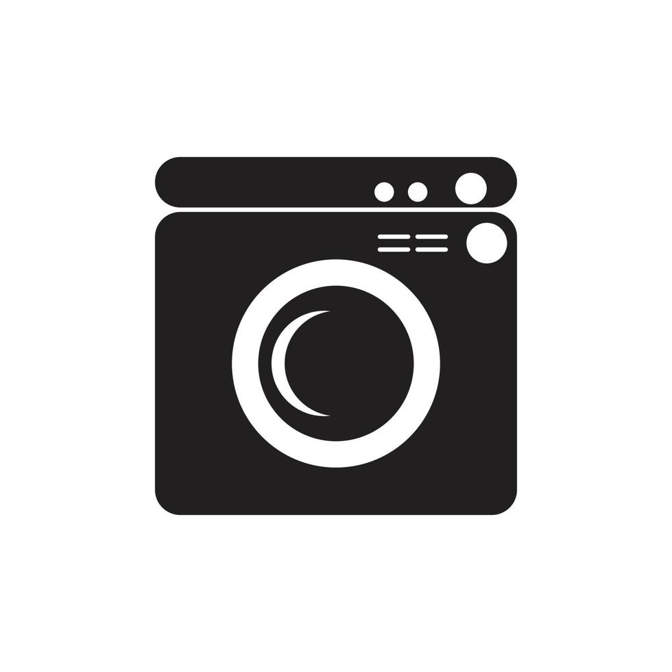 washing machine icon vector