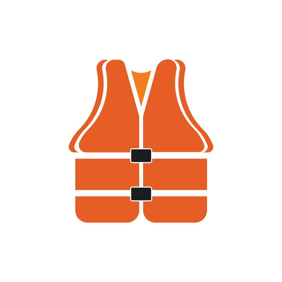 Life jacket swimming vest icon flat design vector
