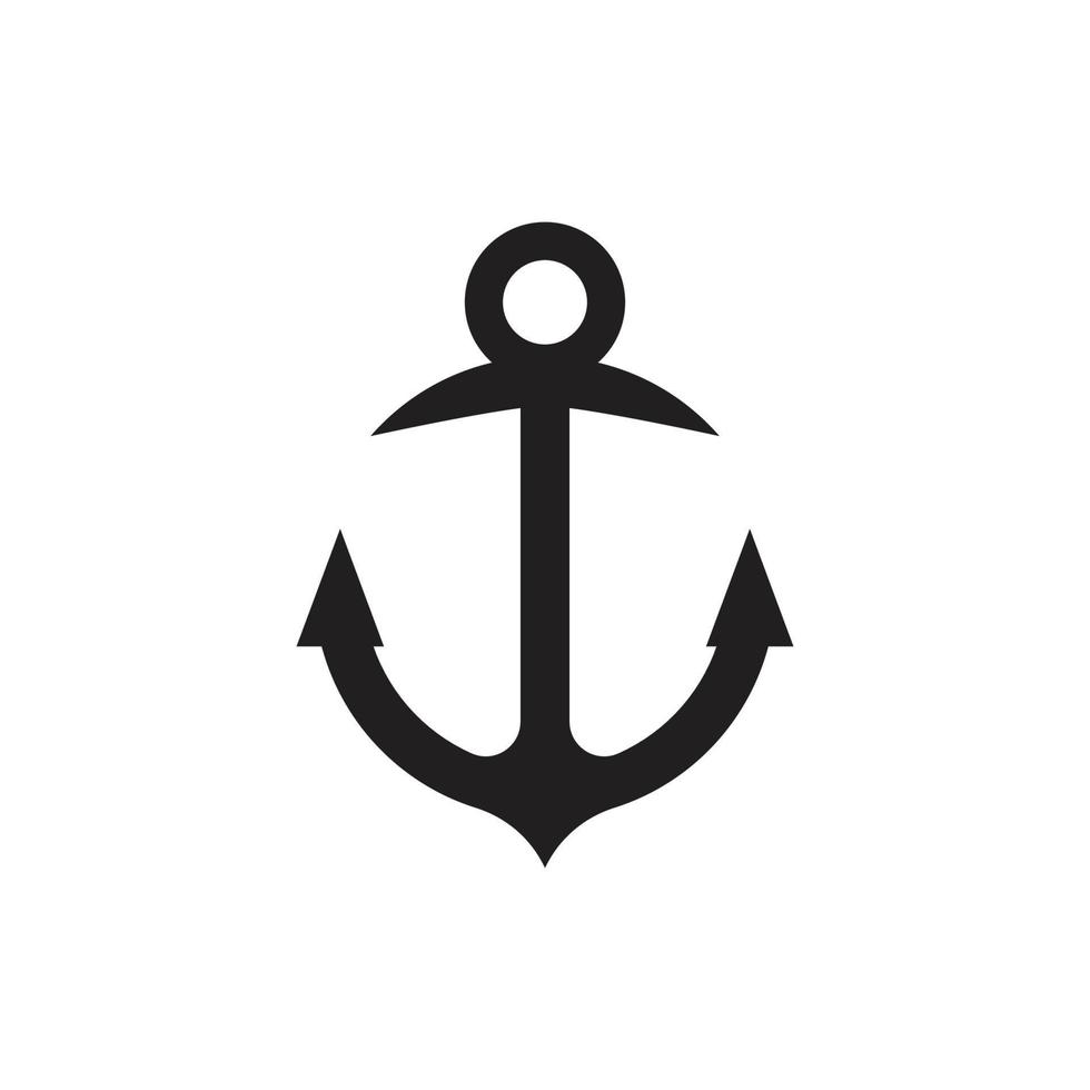 Anchor icon Logo vector