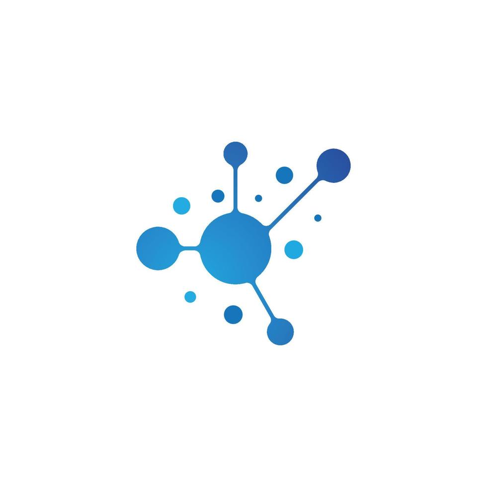 Molecule icon vector