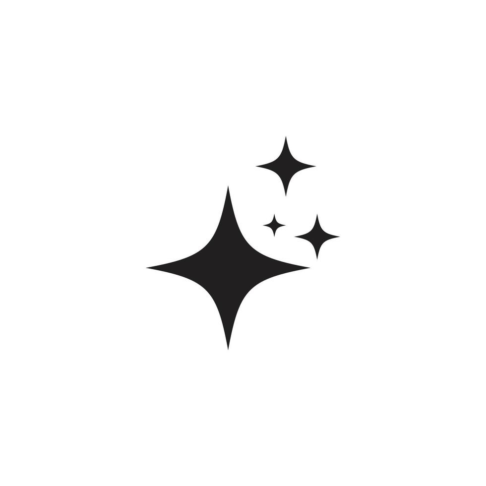 Sparkling star icon vector